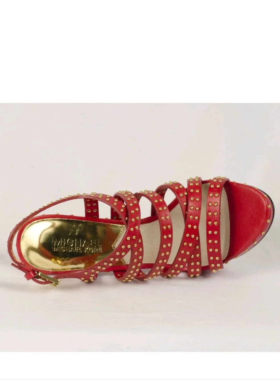 MICHAEL KORS Arianna Studded Strappy Spike Stiletto High Heel Sandals